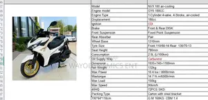 New Motorcycle 2026 White