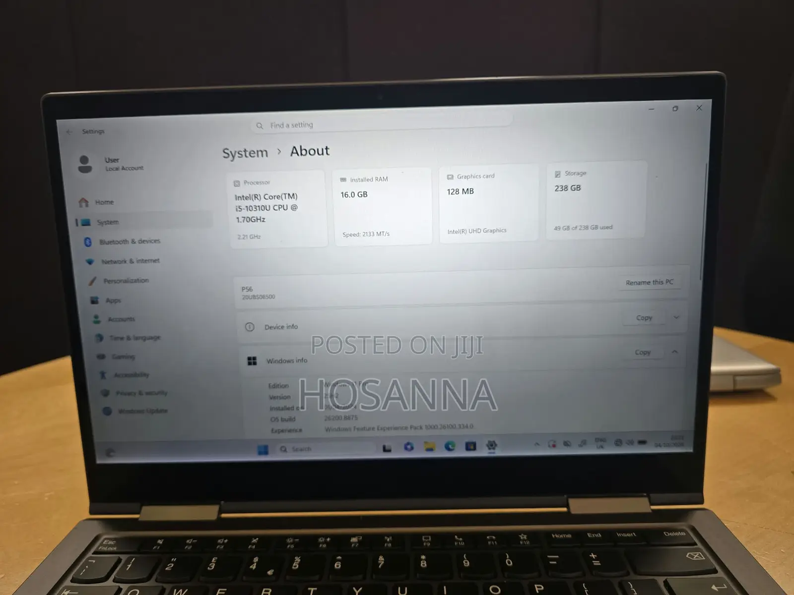 Laptop Lenovo ThinkPad X1 Yoga 16GB Intel Core i5 SSD 256GB
