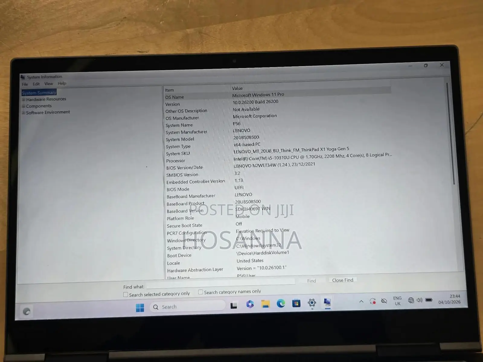 Laptop Lenovo ThinkPad X1 Yoga 16GB Intel Core i5 SSD 256GB
