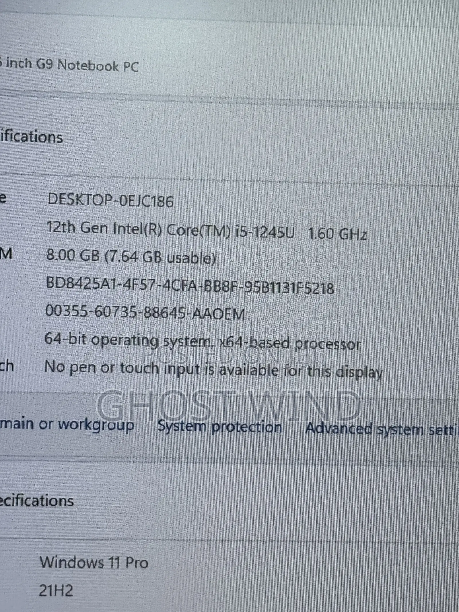 Laptop HP EliteBook 640 G9 8GB Intel Core i5 SSD 256GB