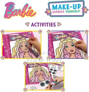 Lisciani - Barbie - Make-Up Book With Make-Up Set and Mirror - 5+ Yrs