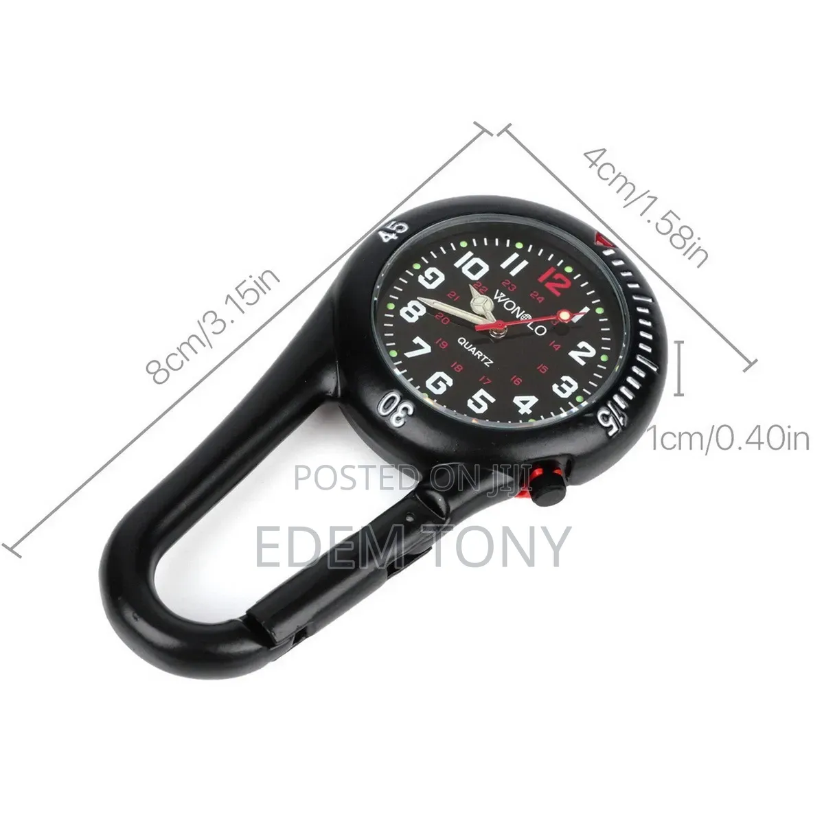 FOB Watch Clip-on Carabiner Sportl Luminous- Doctors Nurses Paramedics