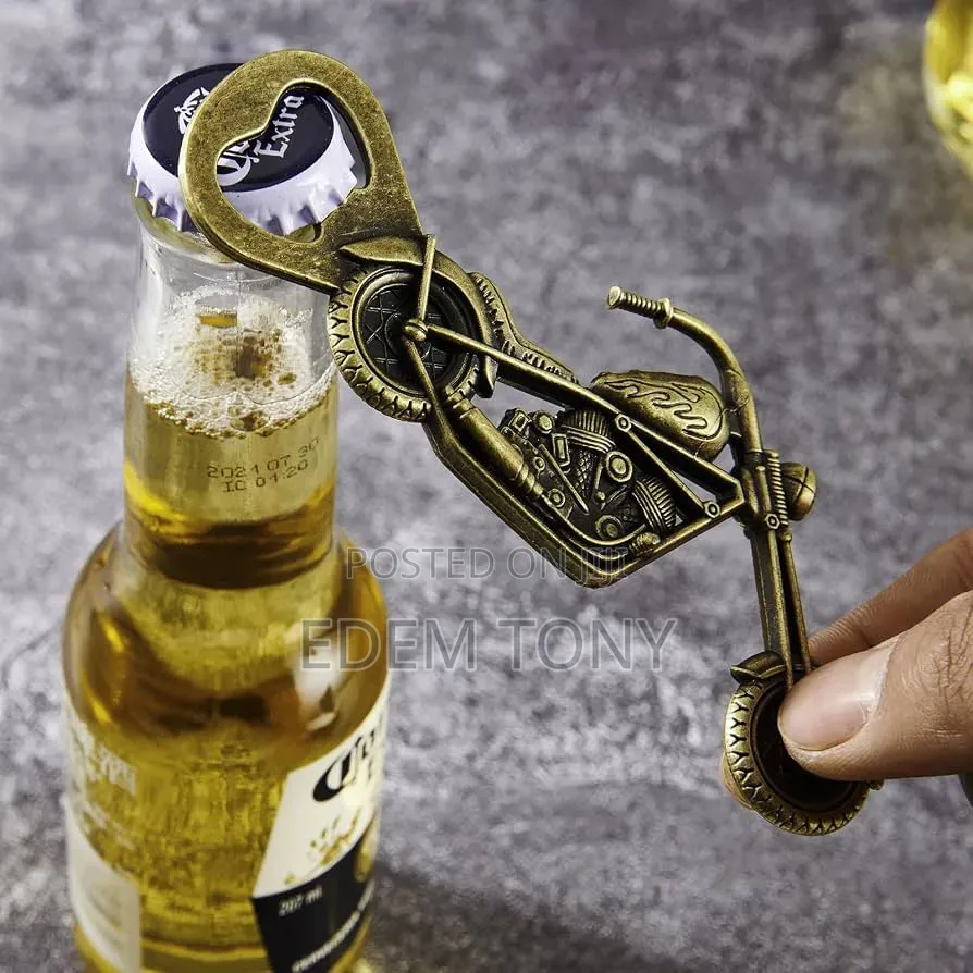 Antique Vintage Motorcycle Wine Bottle Opener