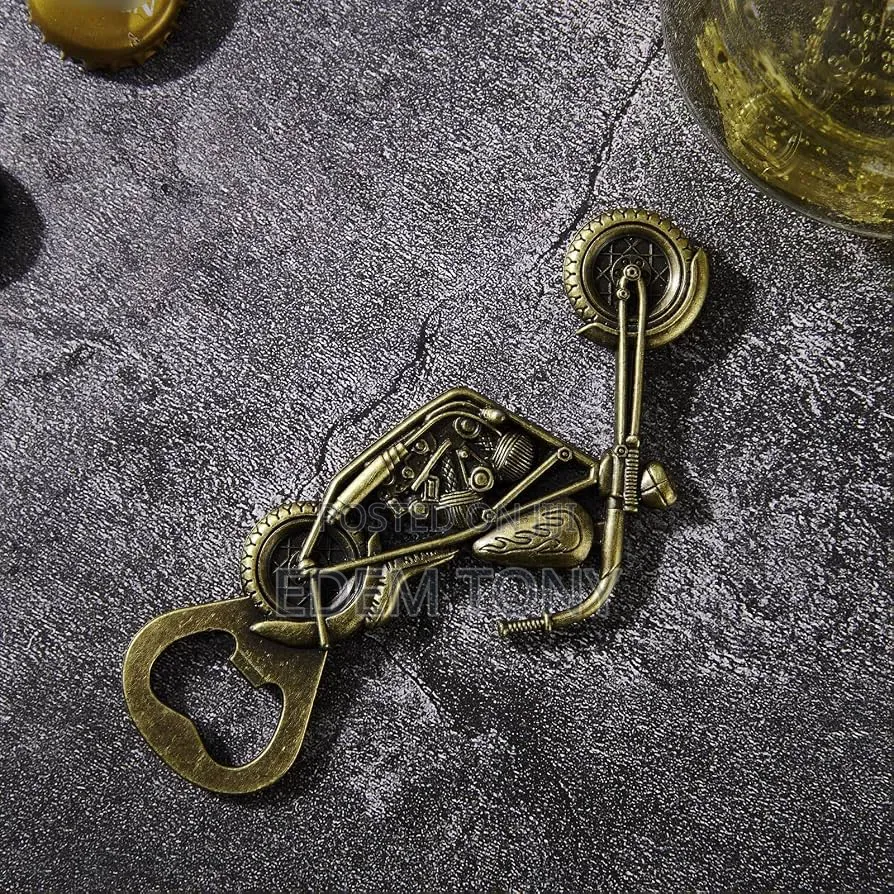 Antique Vintage Motorcycle Wine Bottle Opener