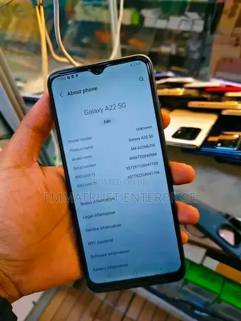 New Samsung Galaxy A22 128 GB Black