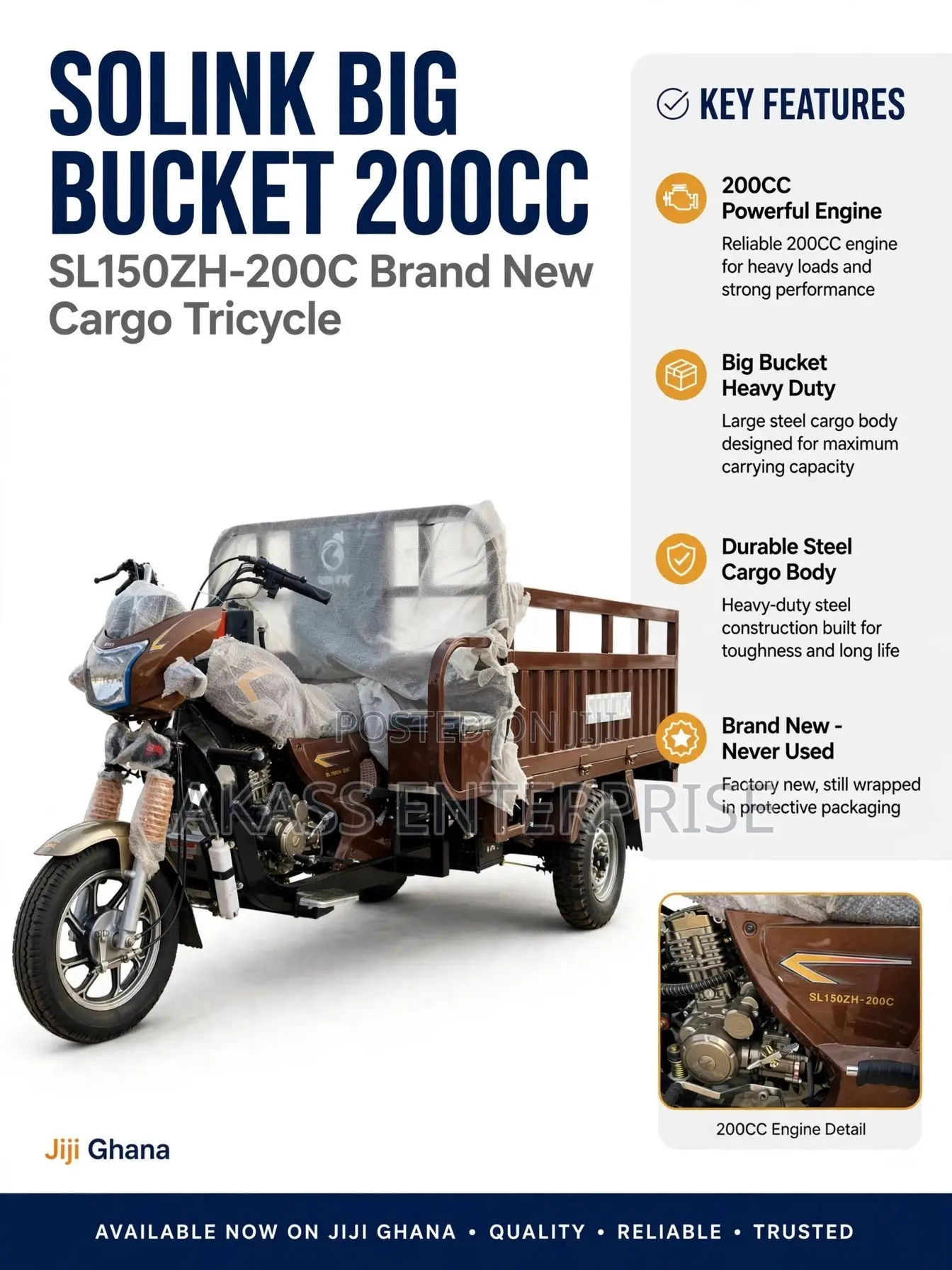 New Tricycle 2026 Brown