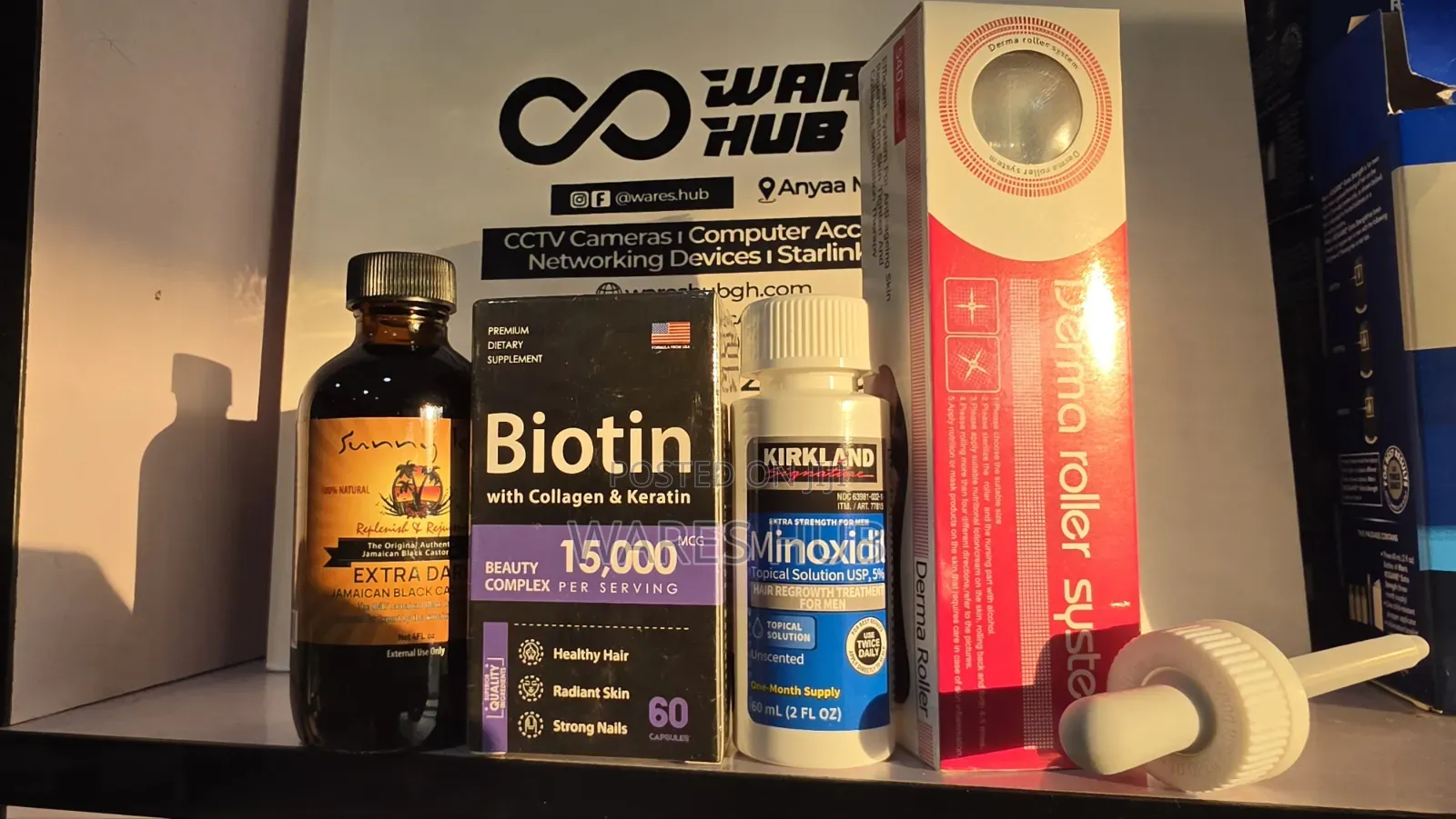 Kirkland ,Roller ,Biotin and Castor Oil Combo