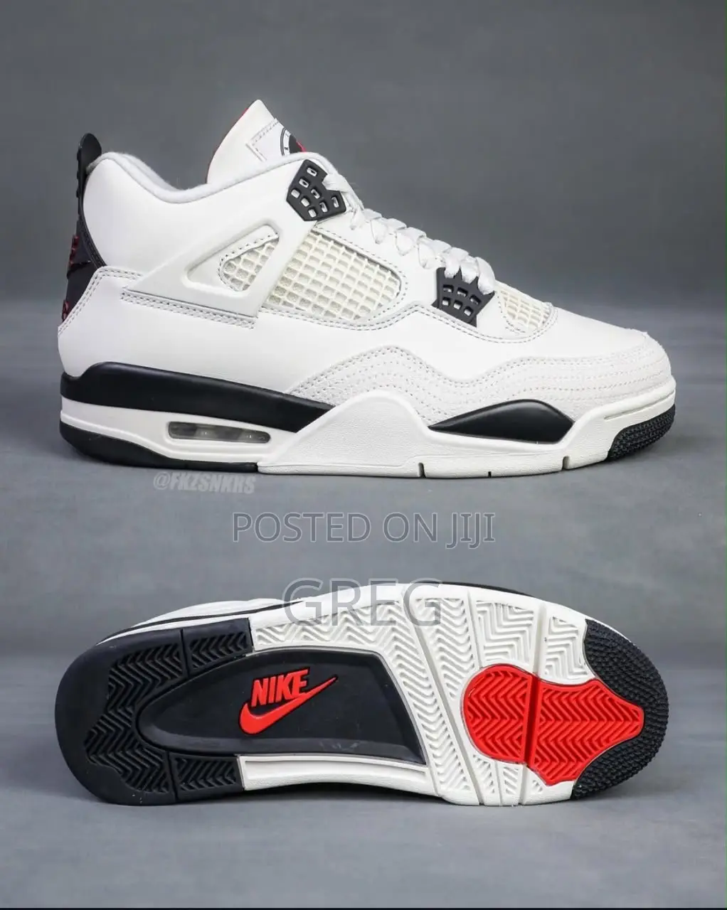 Jordan 4 “White,black & Red”