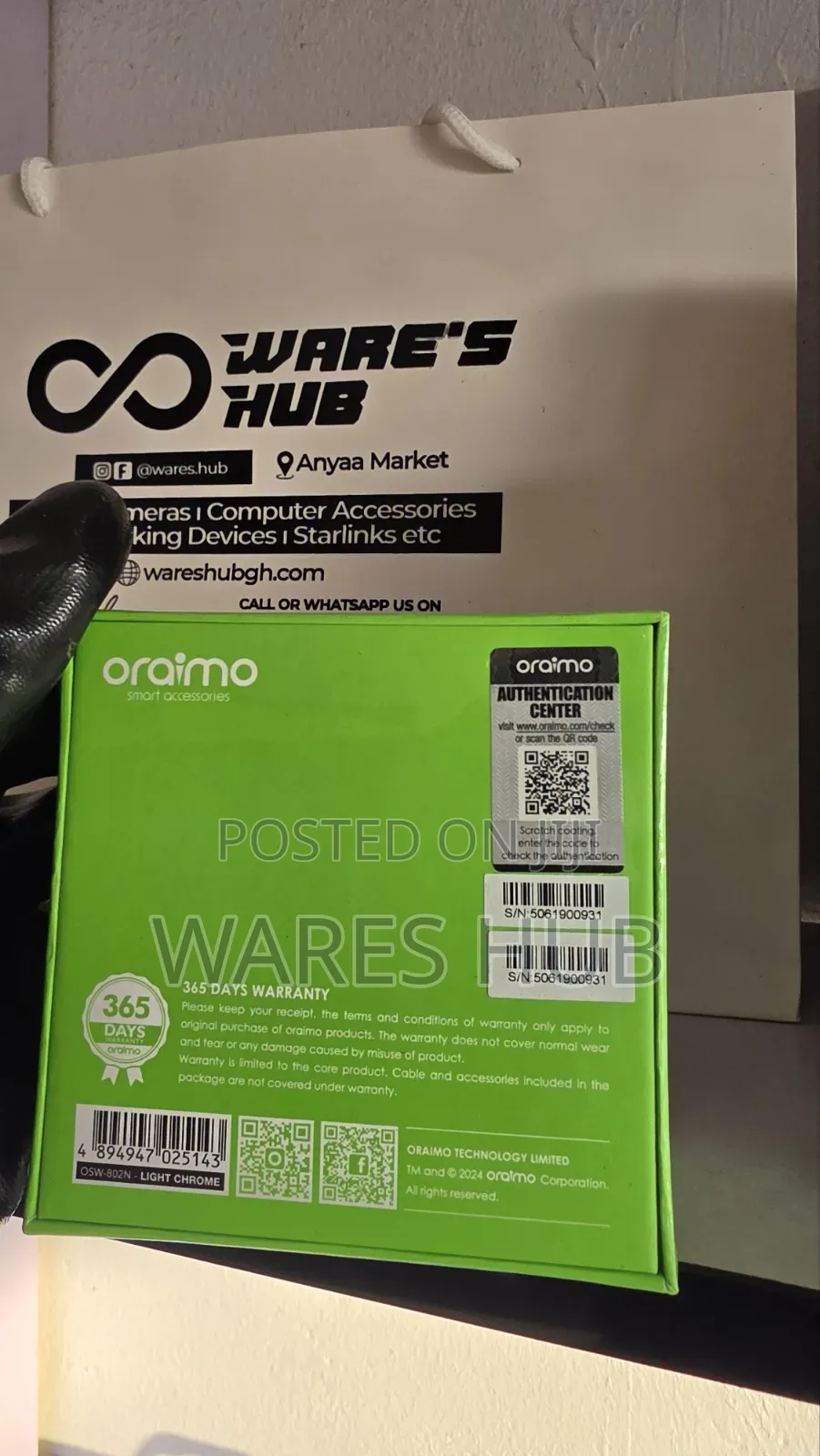 Oraimo Watch Nova v OSW-802N