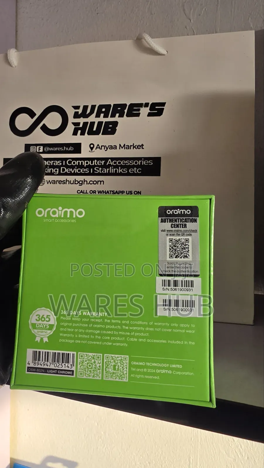 Oraimo Watch Nova v OSW-802N