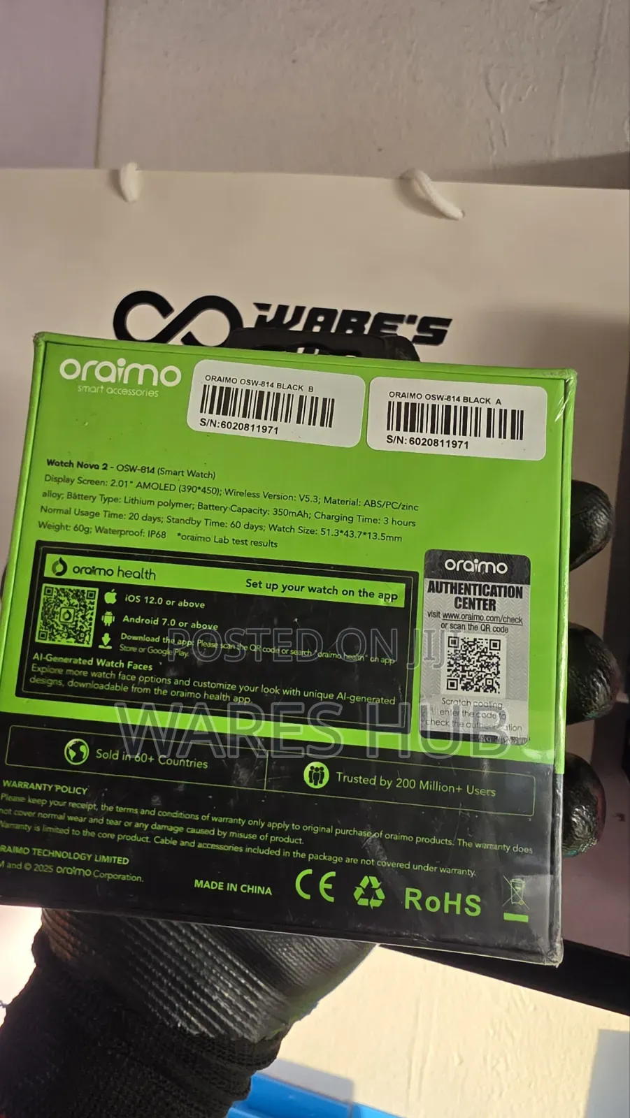 Oraimo Watch Nova 2 OSW-814