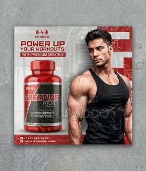 Creatine Capsule Supplement (Power Your Workout)