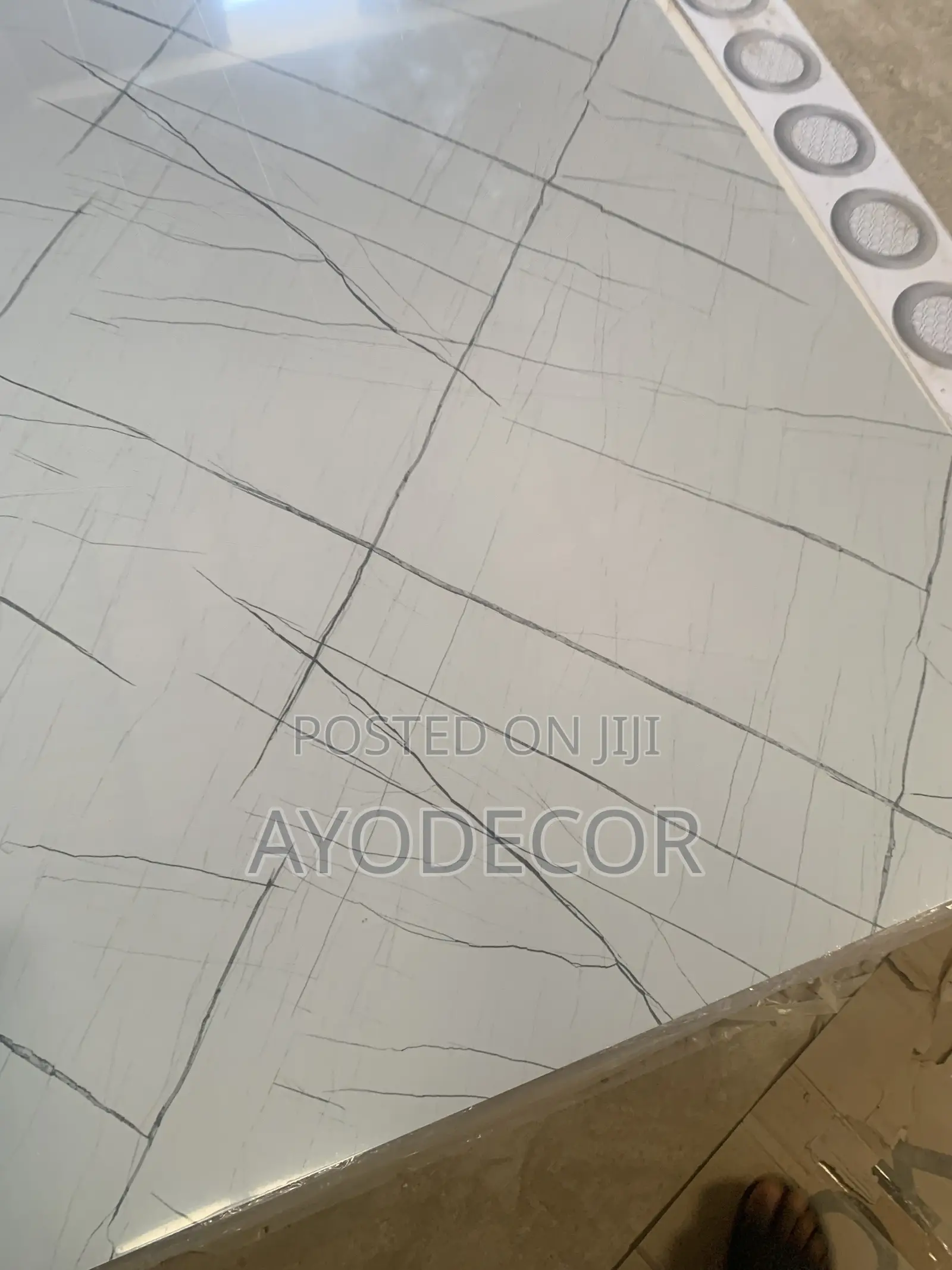 Modern High Gloss UV Marble Sheet Waterproof PVC Wall Tiles