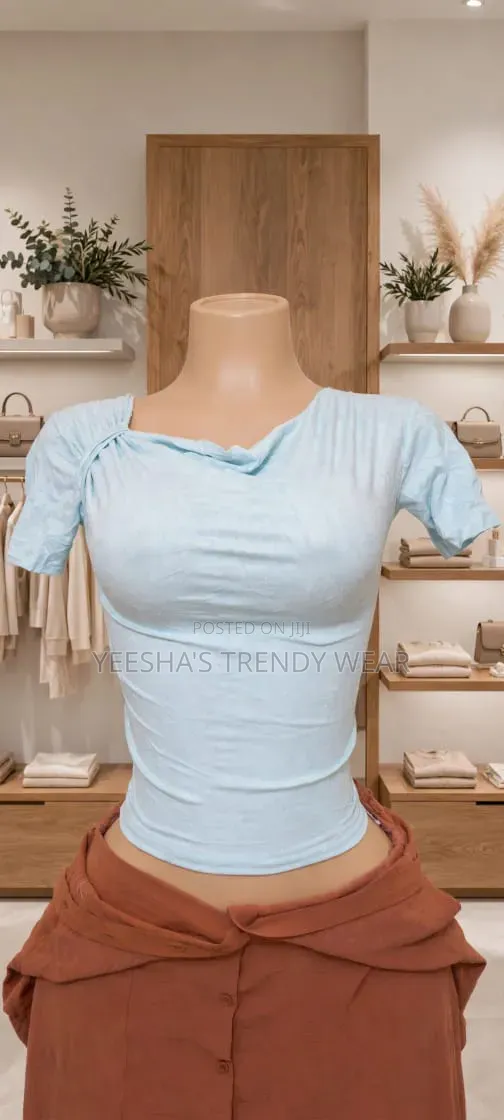 The Crop Tee That Goes With Everything Yeesha’S “Clean Crop Tee”