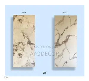 Modern Waterproof Marble Sheet PVC UV Wall Cladding High Gloss