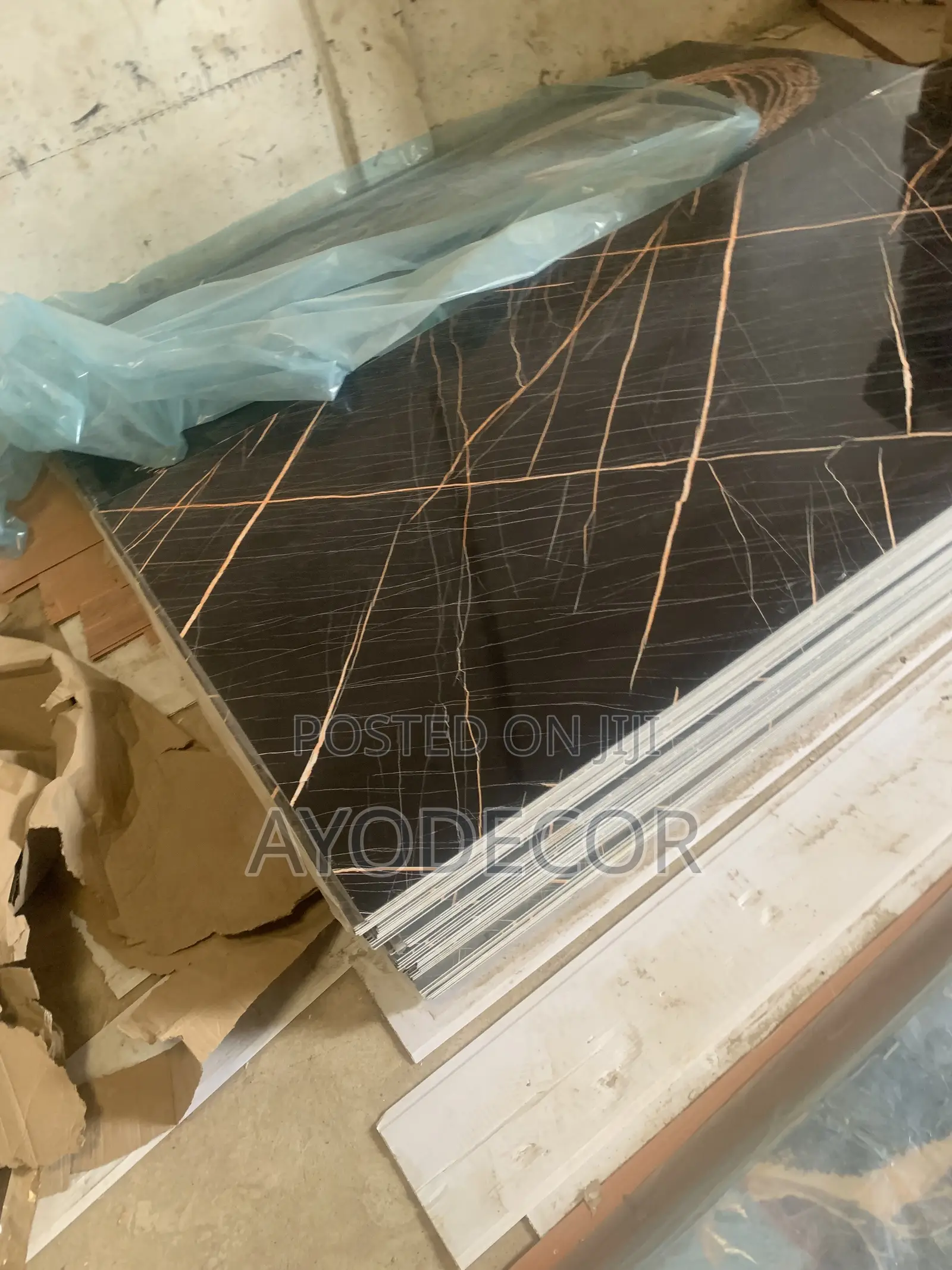 Modern Waterproof Marble Sheet PVC UV Wall Cladding High Gloss