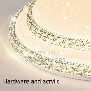 LED Ceiling Light, Dimmable, Crystal 40CMLiving Room & Bedroom