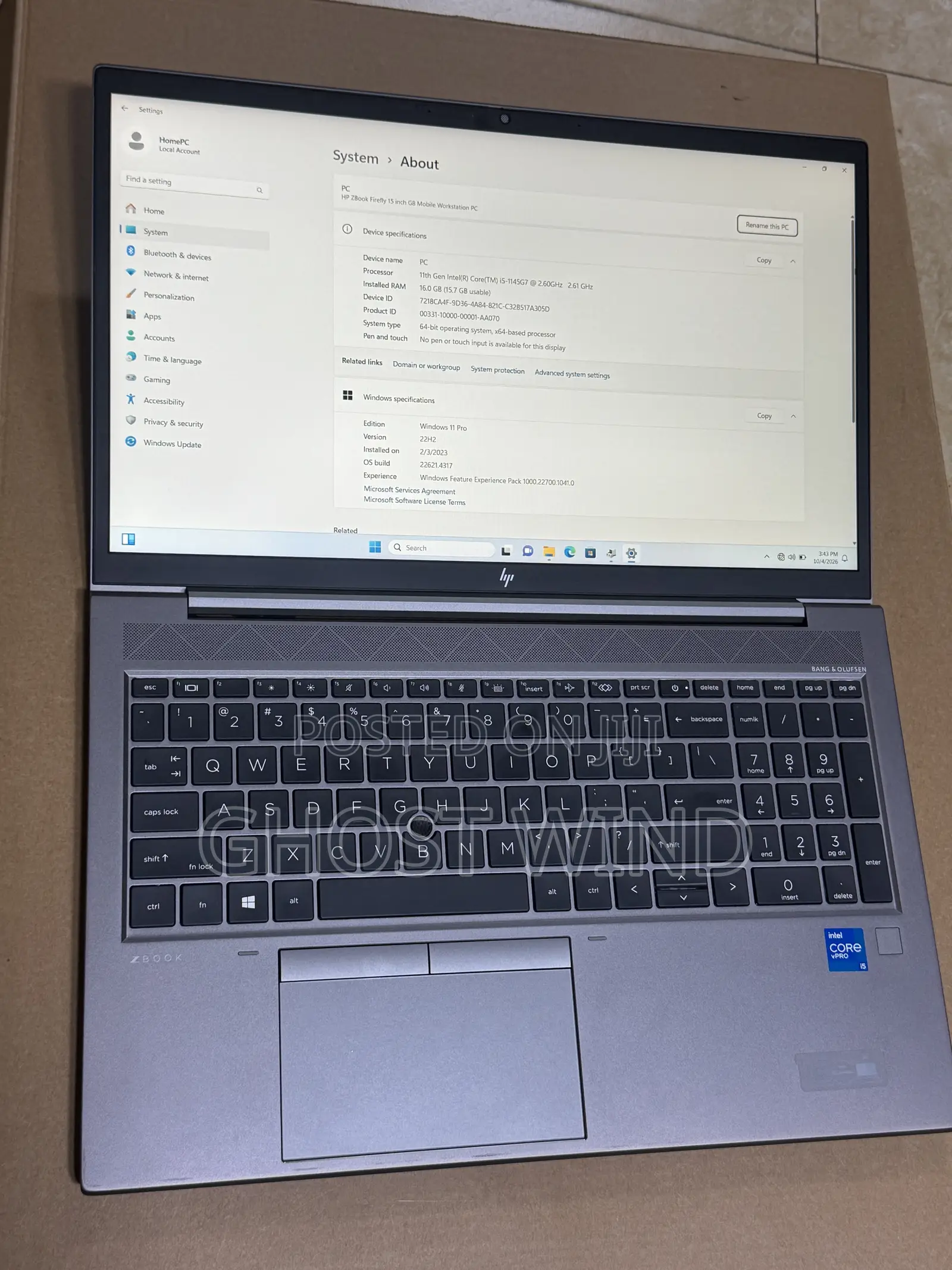 Laptop HP ZBook 15u 16GB Intel Core i5 SSD 1T