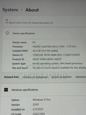 Laptop HP ZBook Firefly 14 G11 16GB Intel Core Ultra 5 SSD 1T