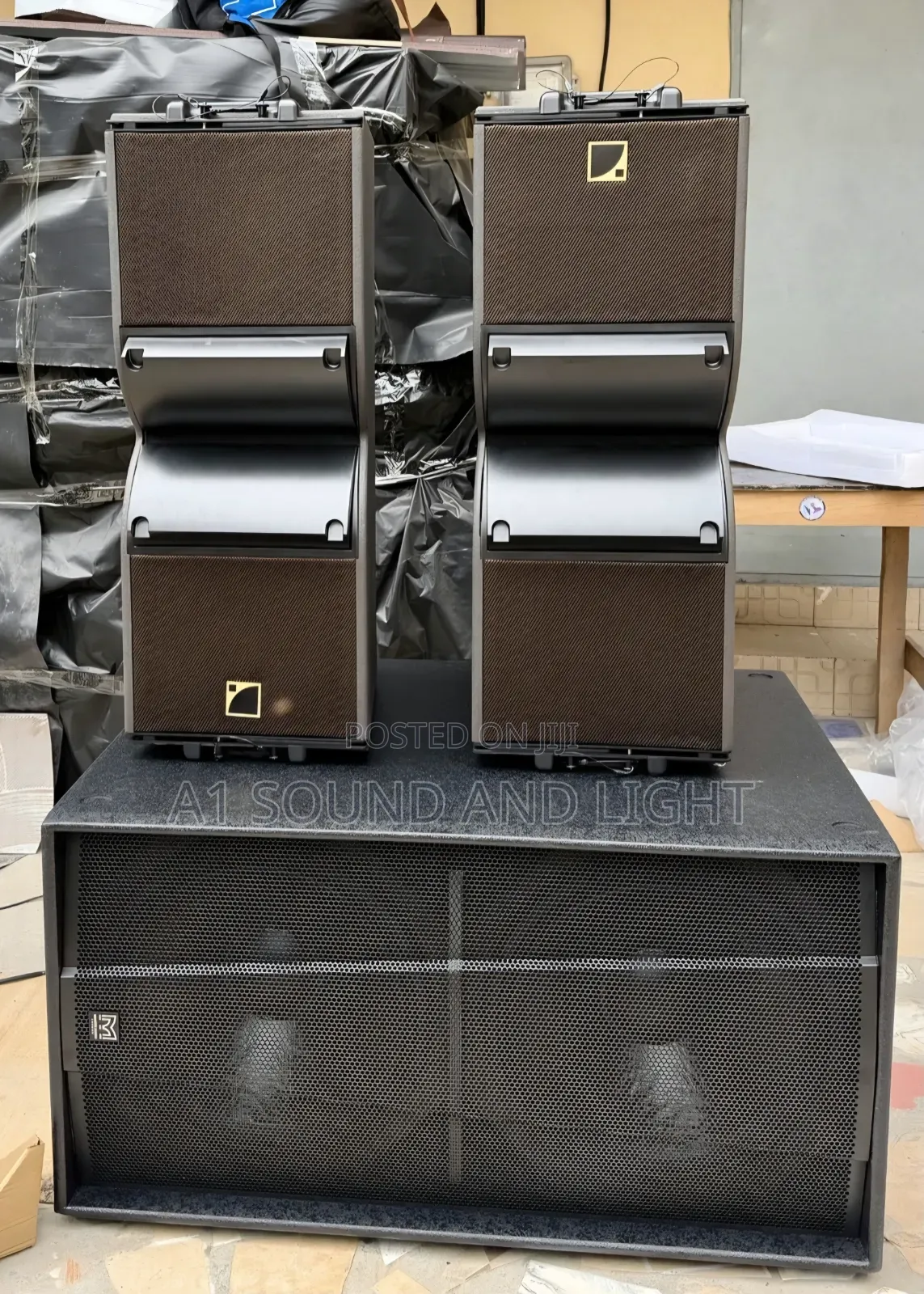 Mini Line Array Set - [2 TOPS, 1 Bass]