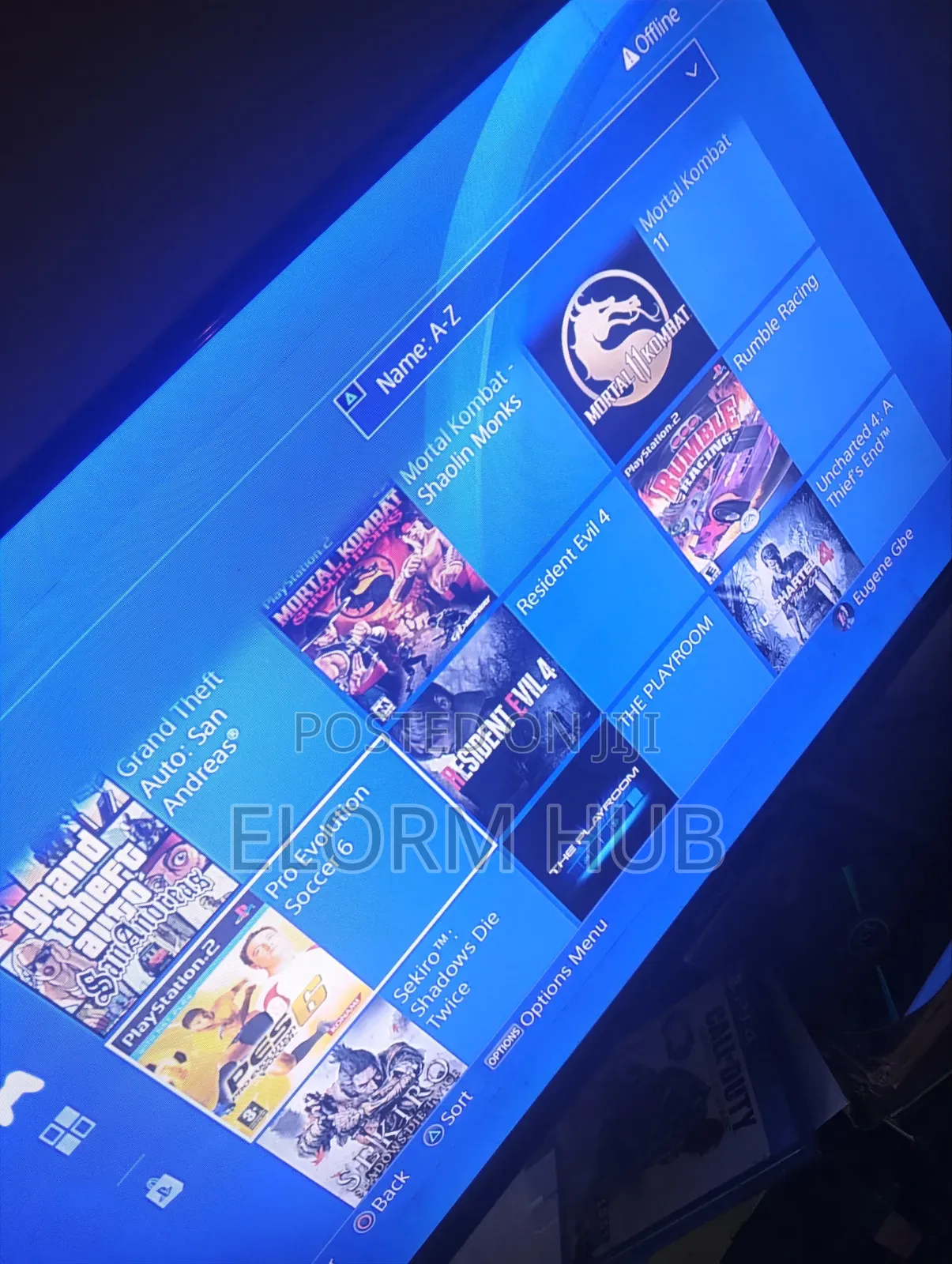 PS4 Slim(jailbreak) With 17 Games 2 Cntrllers