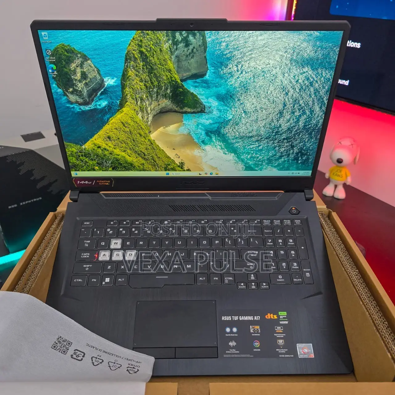 New Laptop Asus TUF Gaming A17 8GB AMD Ryzen 7 SSD 512GB
