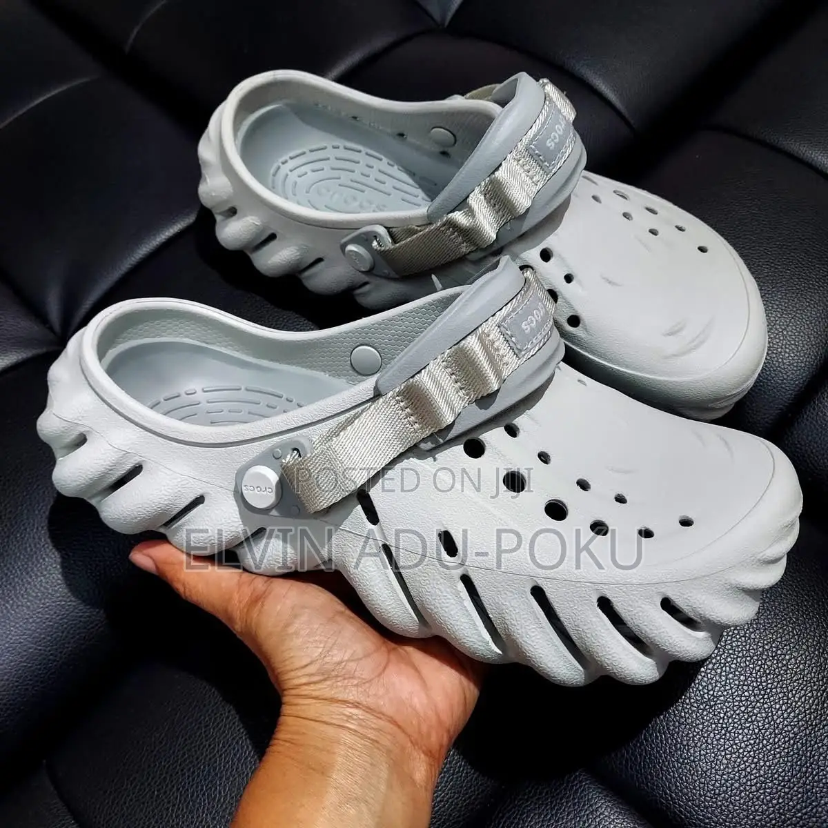 Echo Crocs “ Black “ Sandals , SWIPE TO DIFFERNT COLOURS >