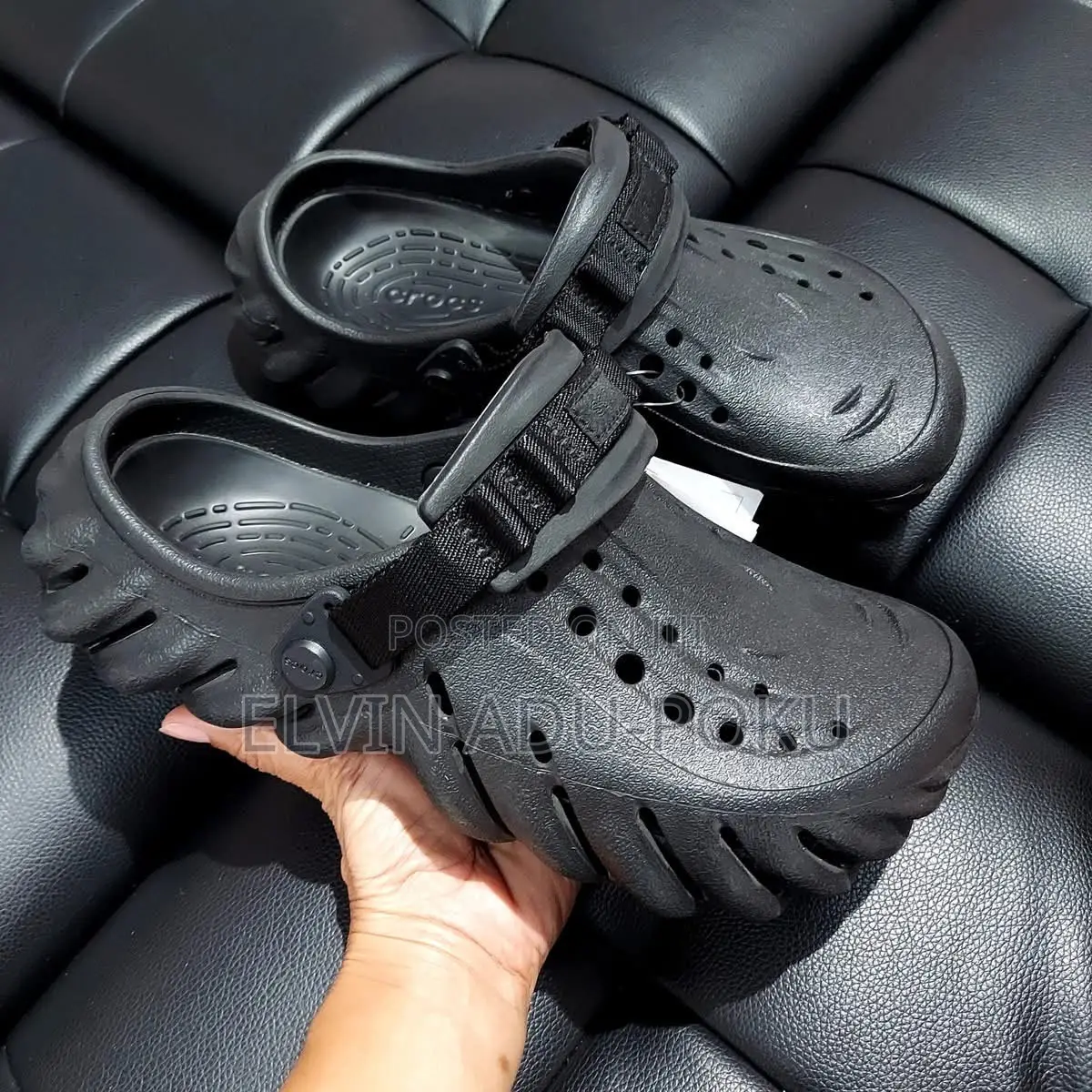 Echo Crocs “ Black “ Sandals , SWIPE TO DIFFERNT COLOURS >