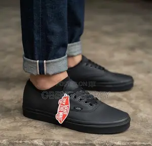 Original Vans Authentic Leather Tonal Black