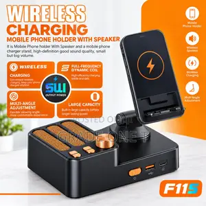 Wireless Charger With Portable Bluetooth Speaker