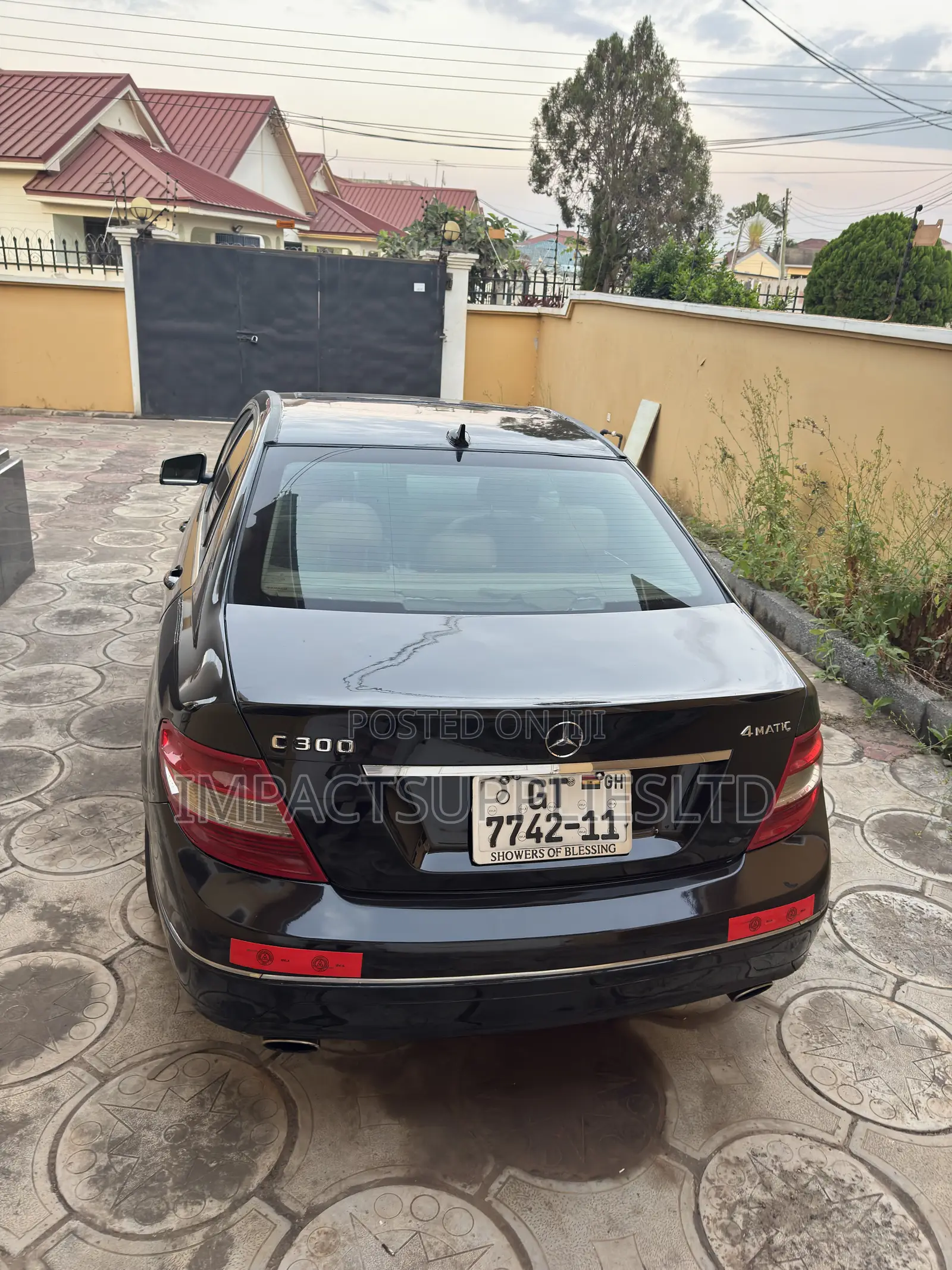 Mercedes-Benz C300 Sport 4Matic Sedan AWD (3.0L 6cyl 7A) 2012 Black