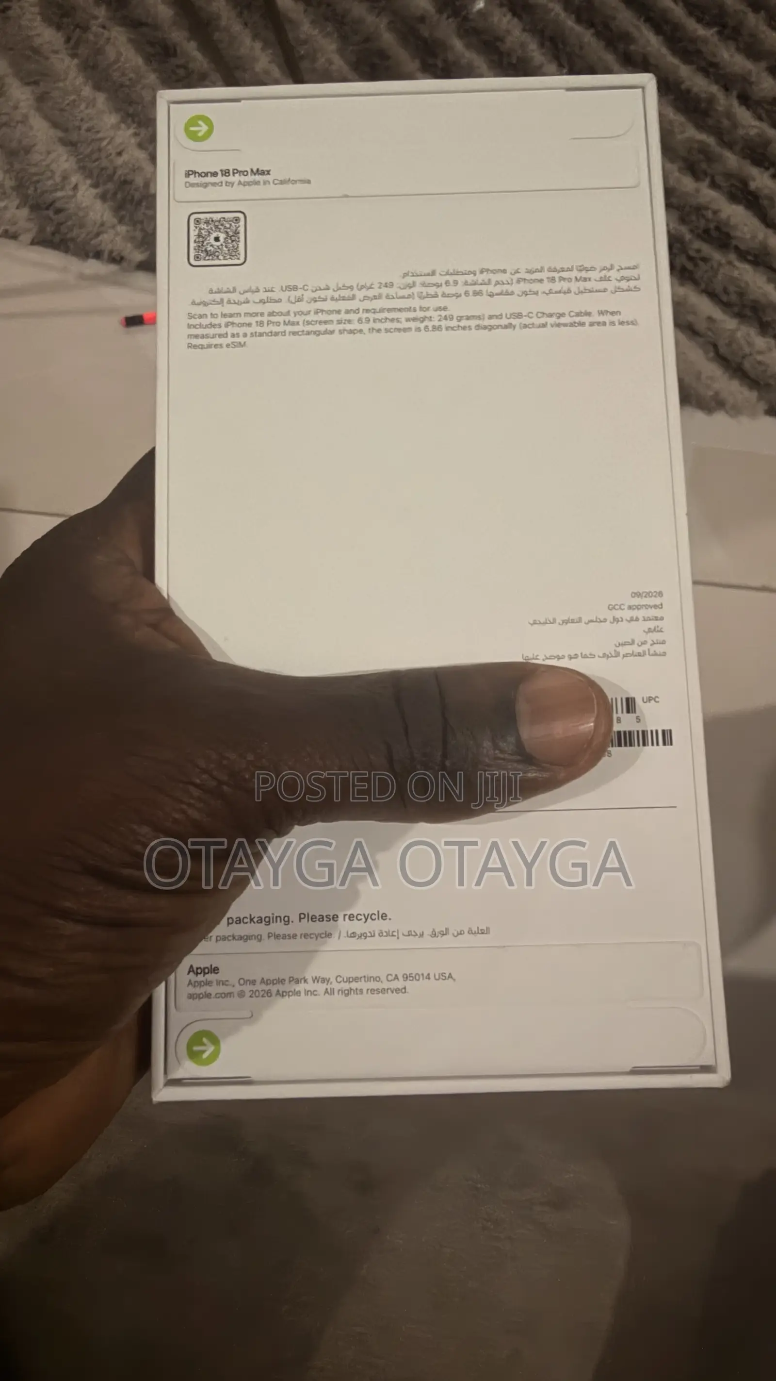 New Apple iPhone 18 Pro Max 256 GB