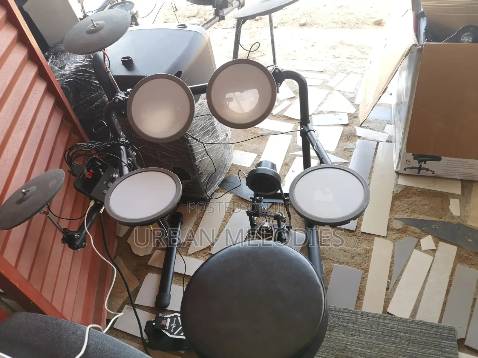 Gear4music VISIONDRUM Compact Mesh Electronic Drum Set