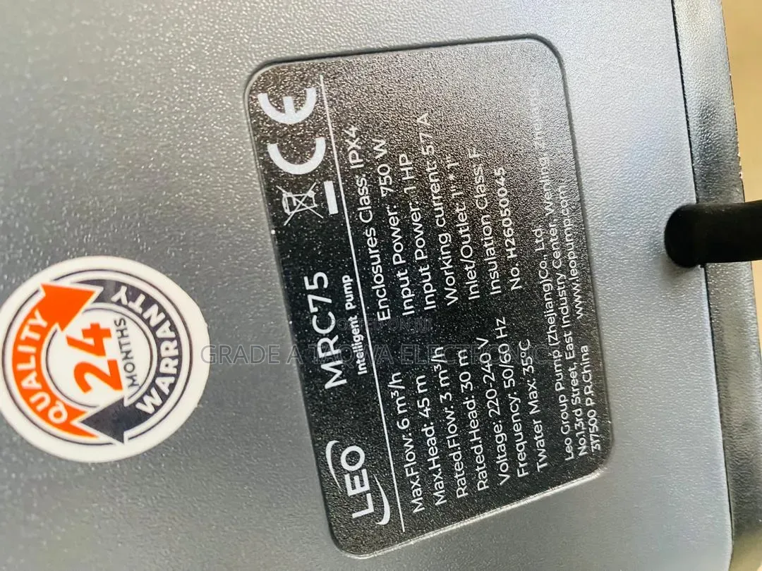 Smart Leo MRC75 1hp Intelligent Pump