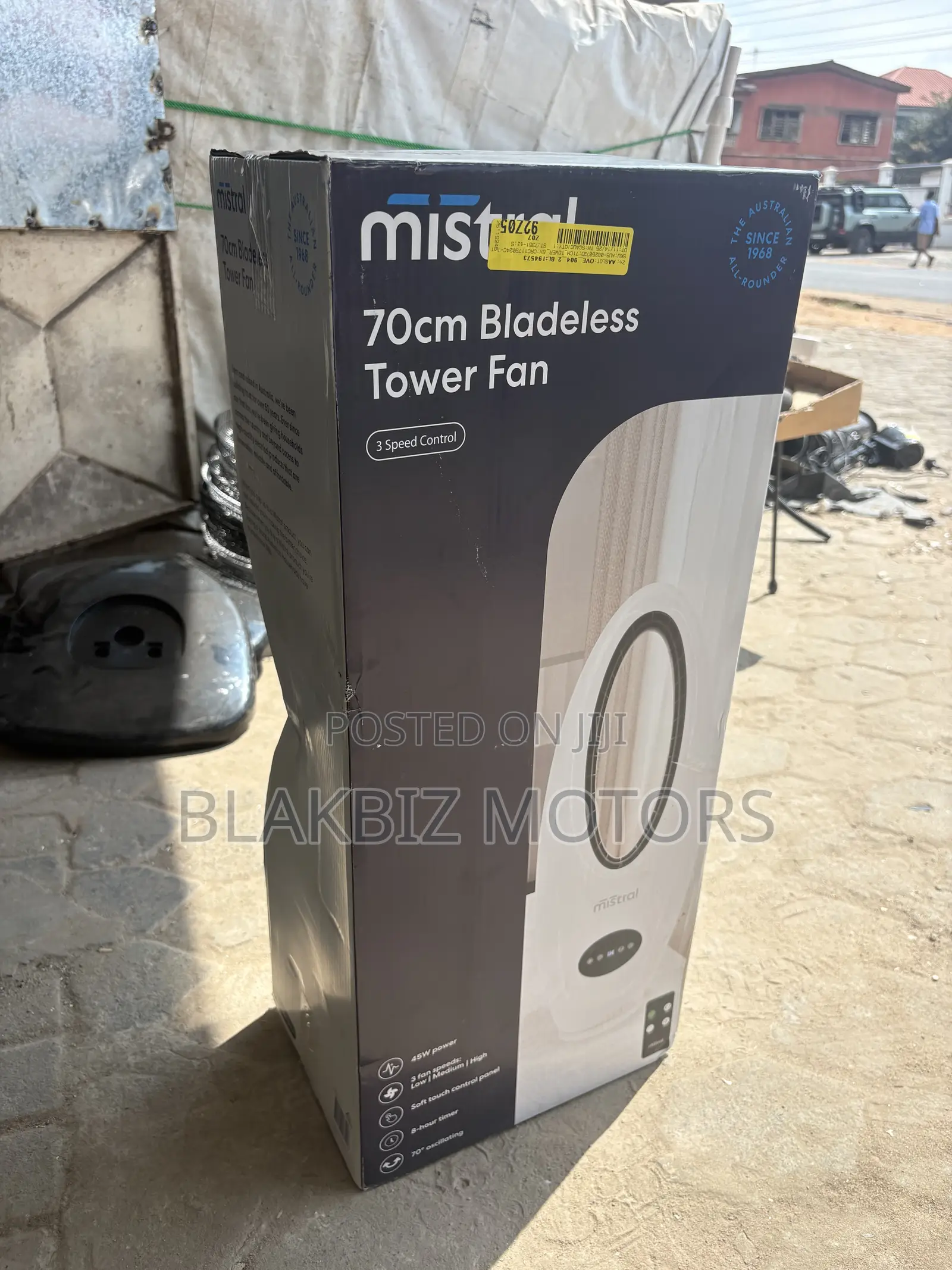 Mistral 70cm Bladeless Tower Fan