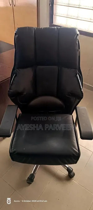 Office Desk and Chair and Cabinet