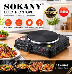 Sokany 1000W Single Burner Hot Plate Cooker SK-5109