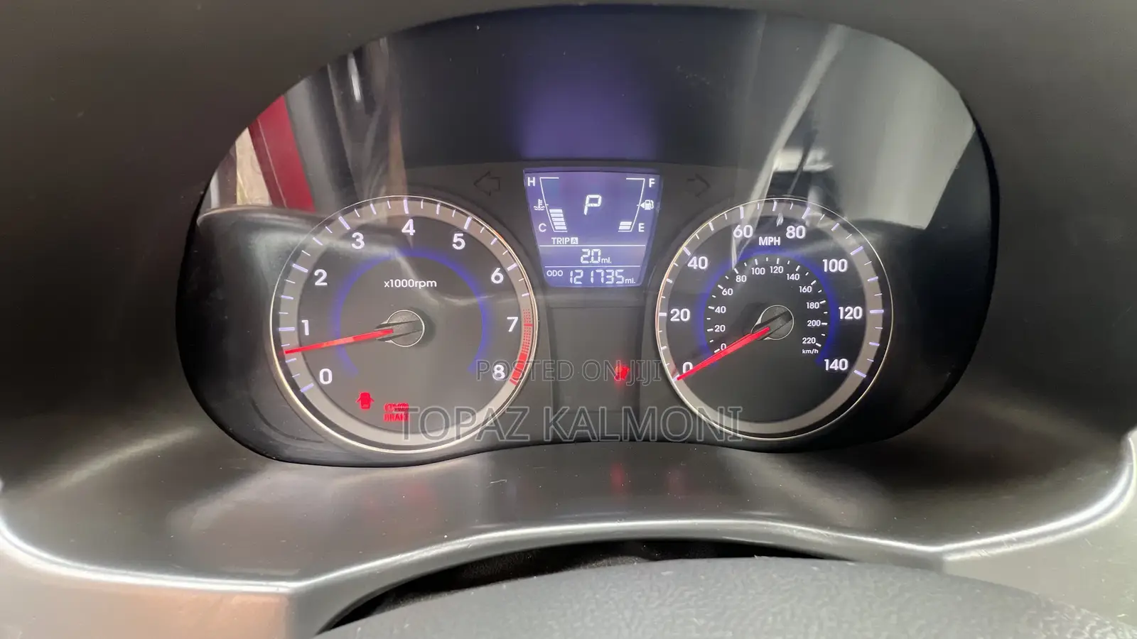 Hyundai Accent 2012 Red