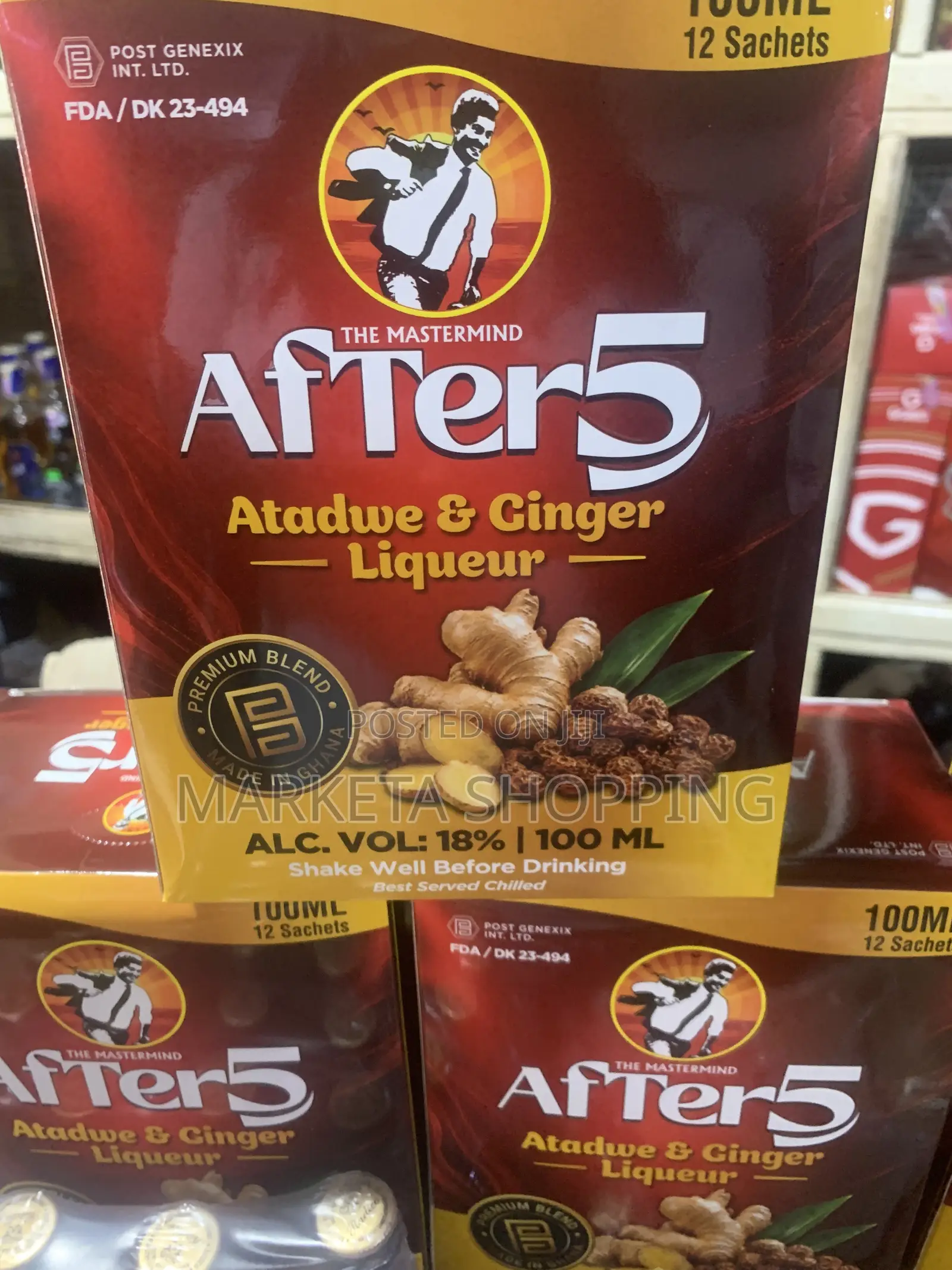 After 5 100mlx12 Ginger Liqueur