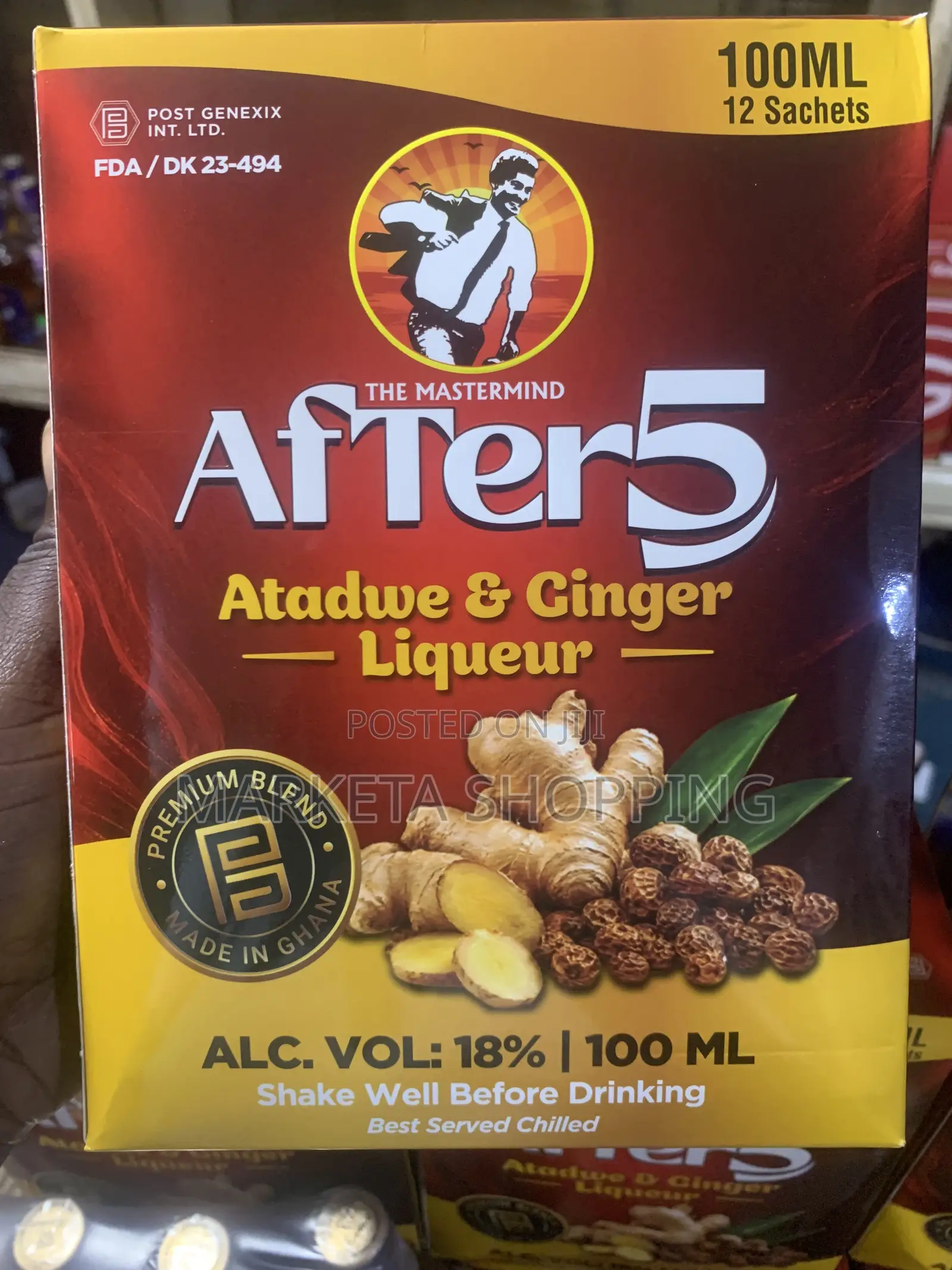 After 5 100mlx12 Ginger Liqueur