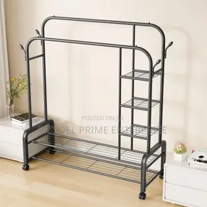Multipurpose Hanger With Side Shelf