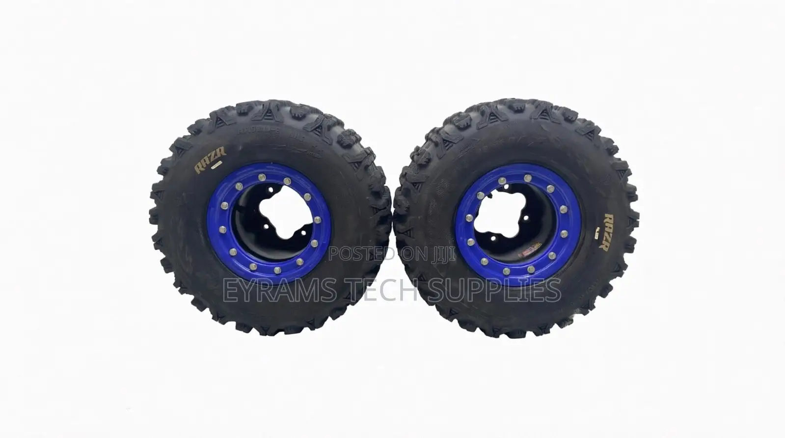 Used DWT Ultimate G3 Beadlock Rear Wheels & Razr Tires YFZ450R