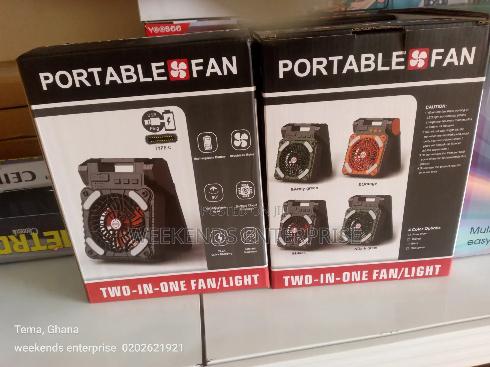 Portable Solar/Chargeable Fan