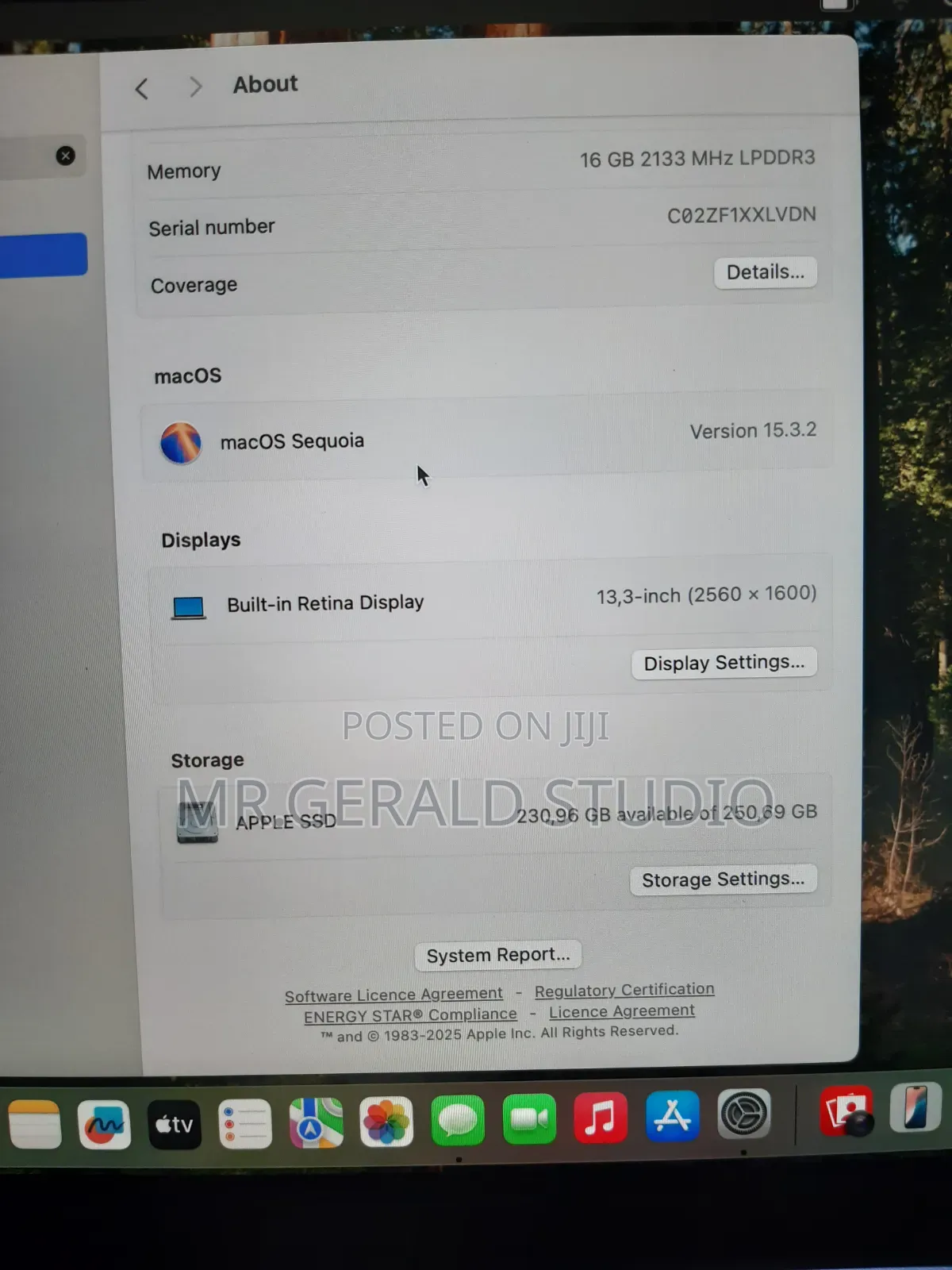Laptop Apple MacBook Pro 2019 16GB Intel Core i5 SSD 256GB