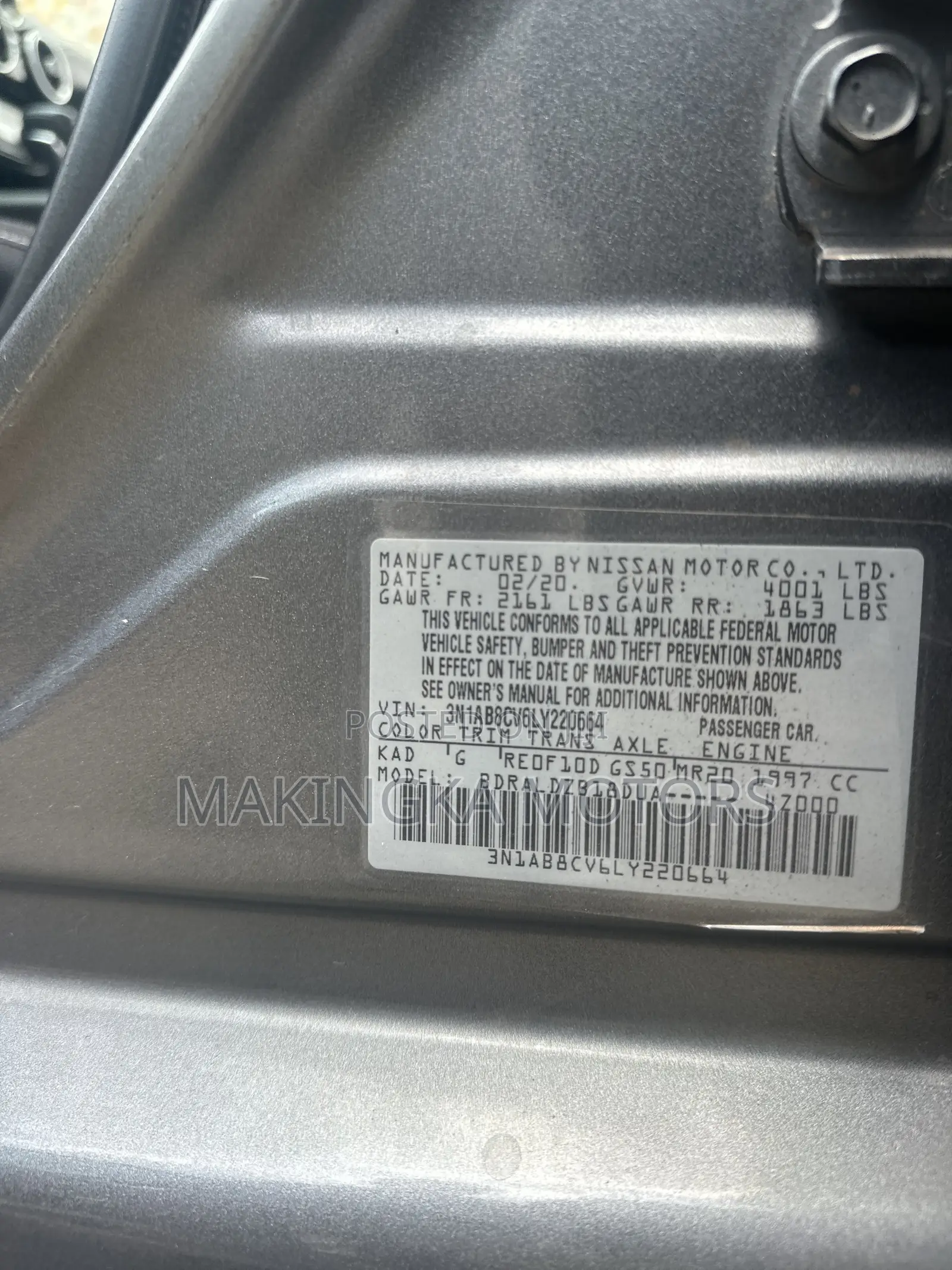 Nissan Sentra SV 2020 Gray