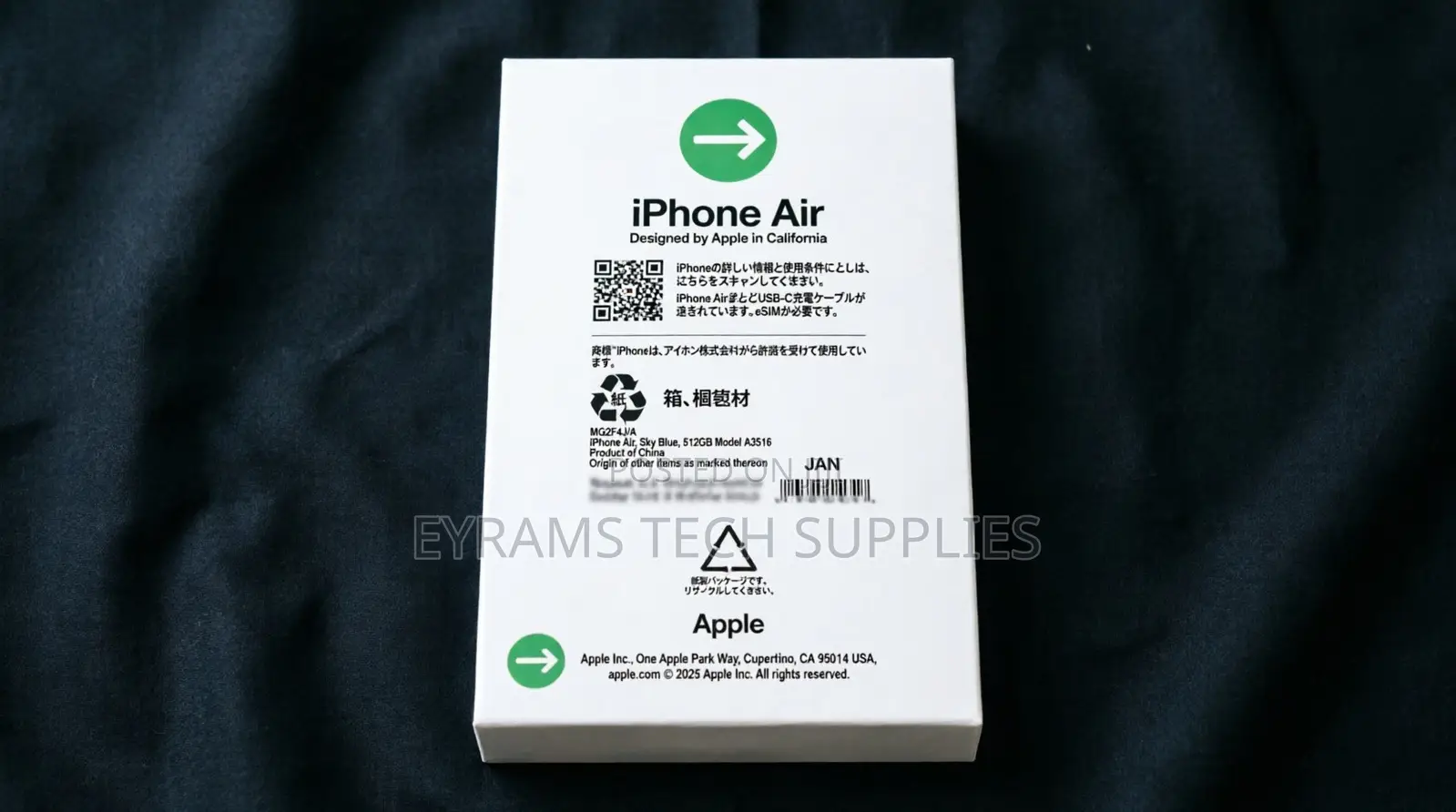 New Apple iPhone Air 512 GB Blue