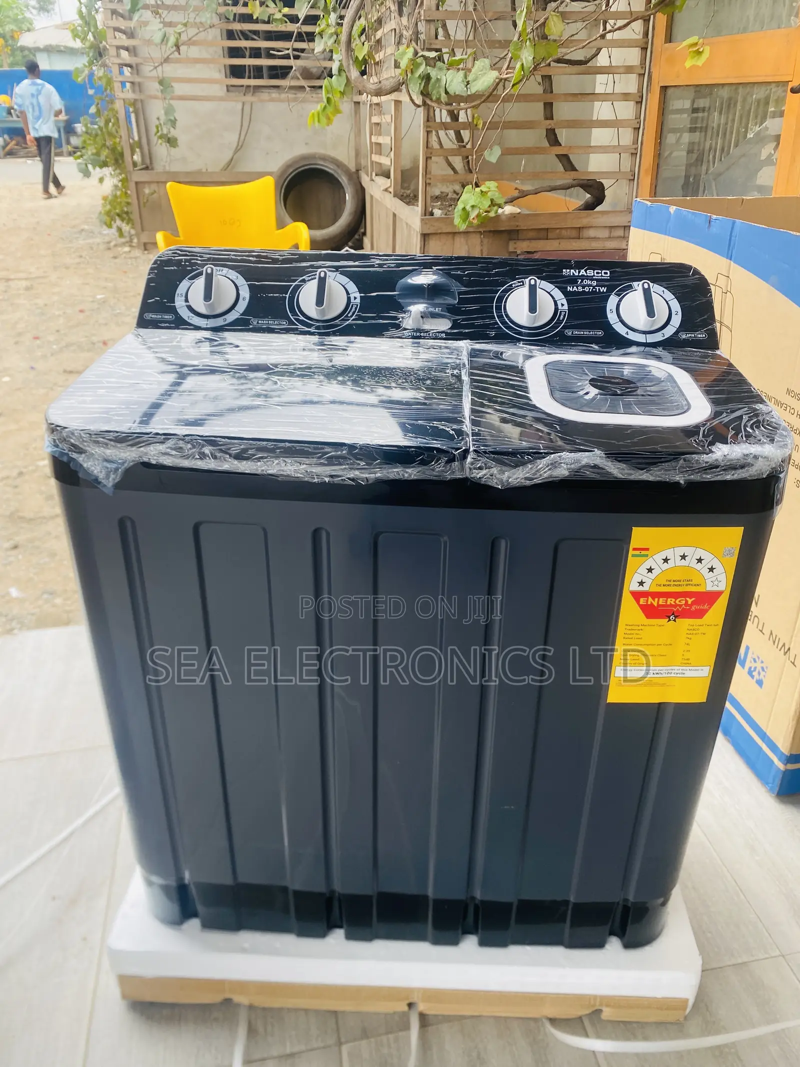 Durable Nasco 7kg Washer and Spin Semi-Automatic Machine