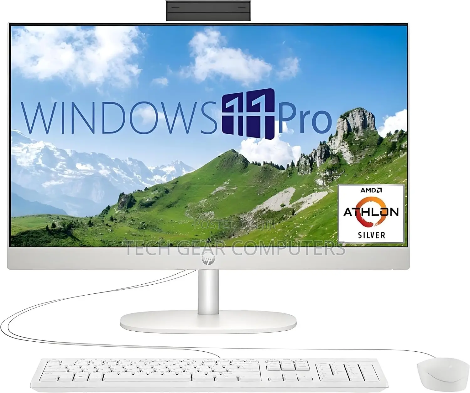 New Desktop Computer HP AiO 24 8GB AMD SSD 256GB