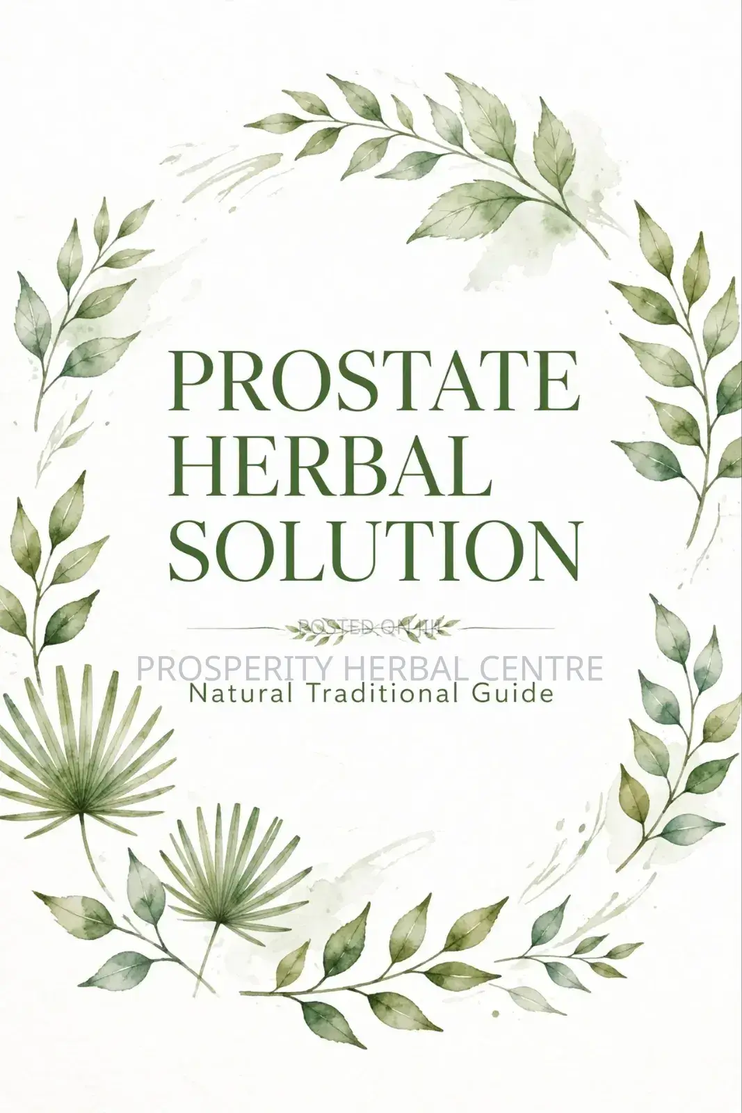 Herbal Solution to Postrate Issues