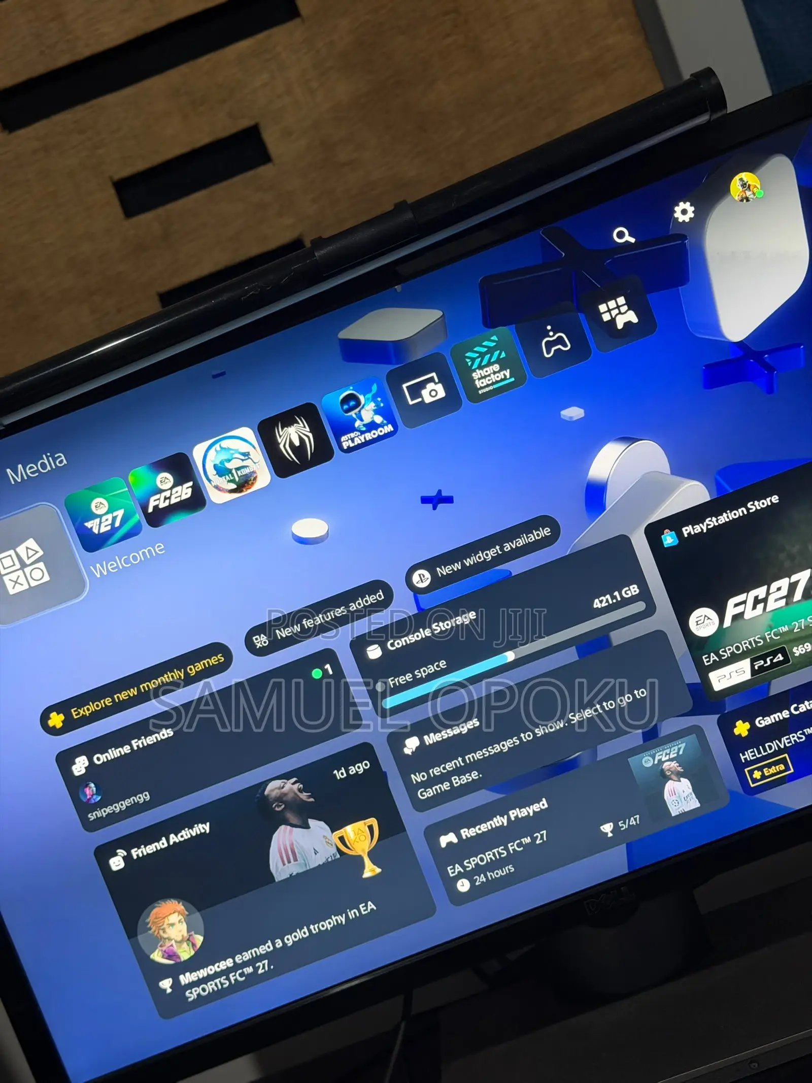 PS5 With One Controller